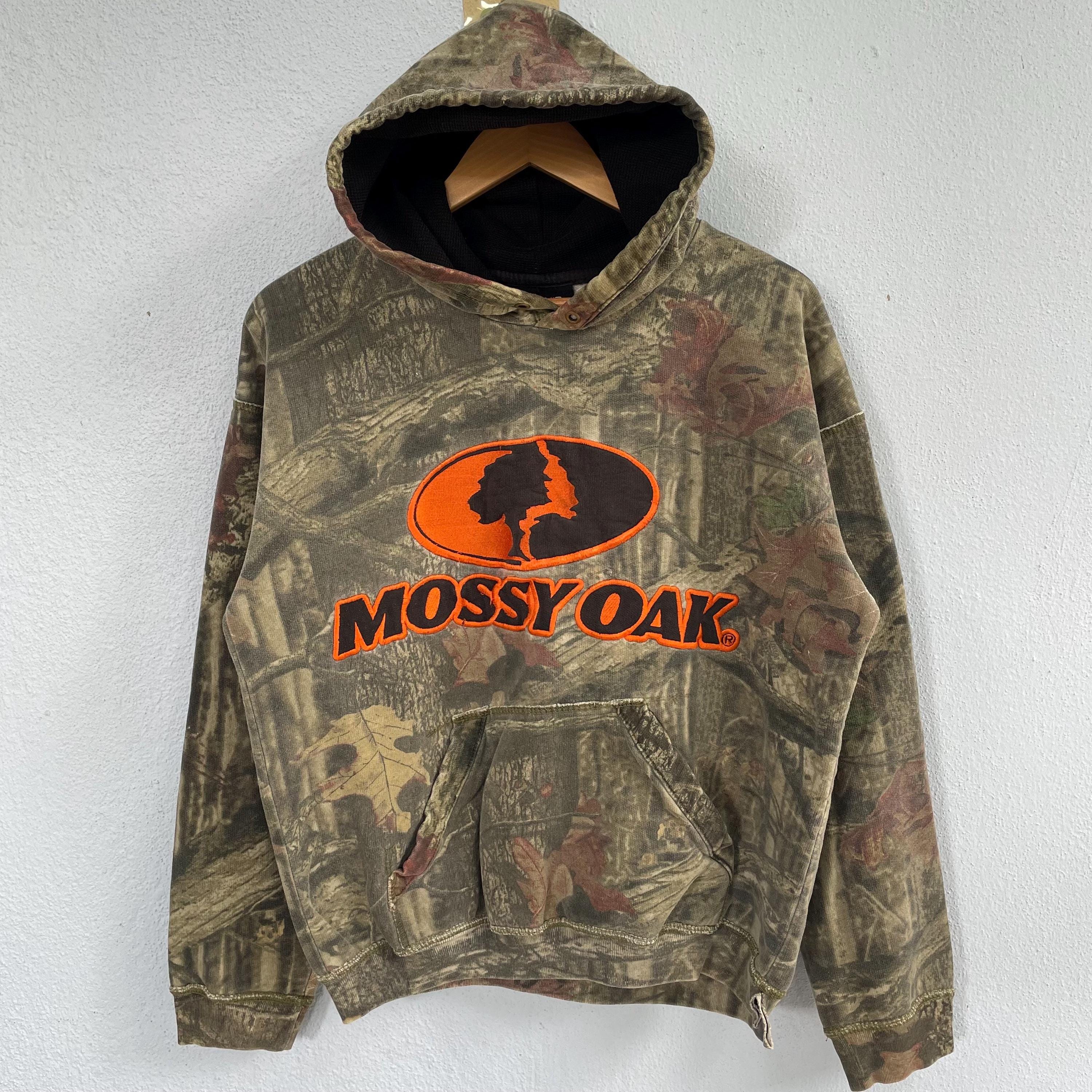 Sweat Capuche Camouflage Mossy Oak – Coutures Roses – Taille L – Unisexe