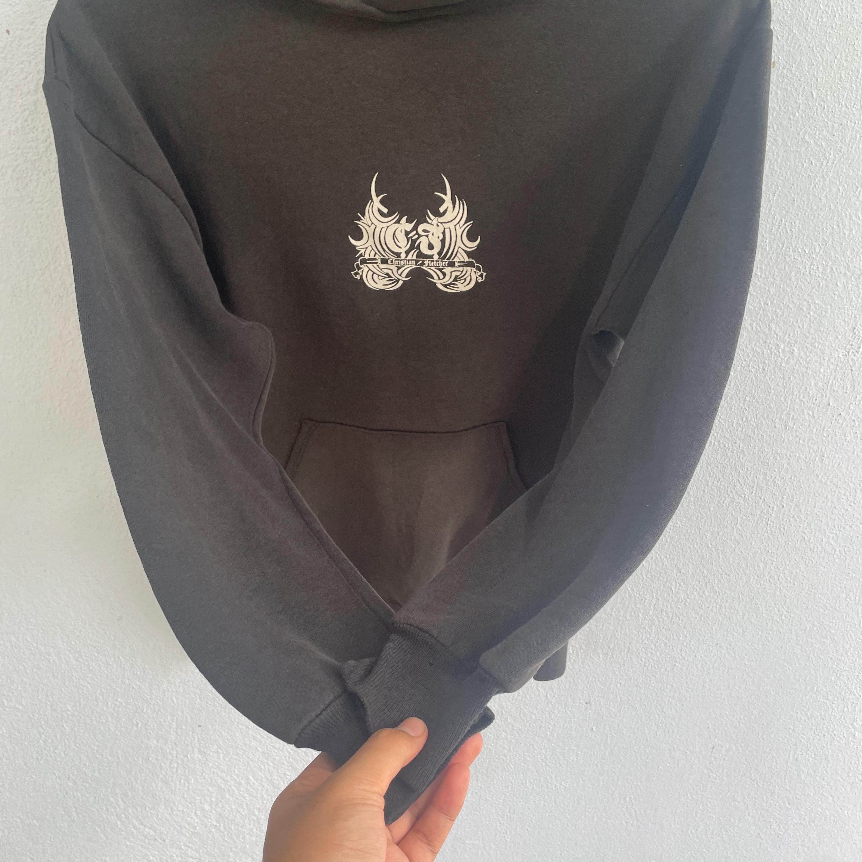Vintage Christian Fletcher Hoodie Large - 90s Jerzees Super Sweats