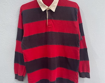 Vintage Ralph Lauren Polo Rugby Shirt Sport Pony Striped - Etsy