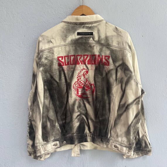Y2k name funy guerrilla scorpion japanese brand seditionaries denim jacket