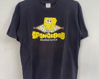 Camiseta vintage Bob Esponja Nudiepants tamanho XL