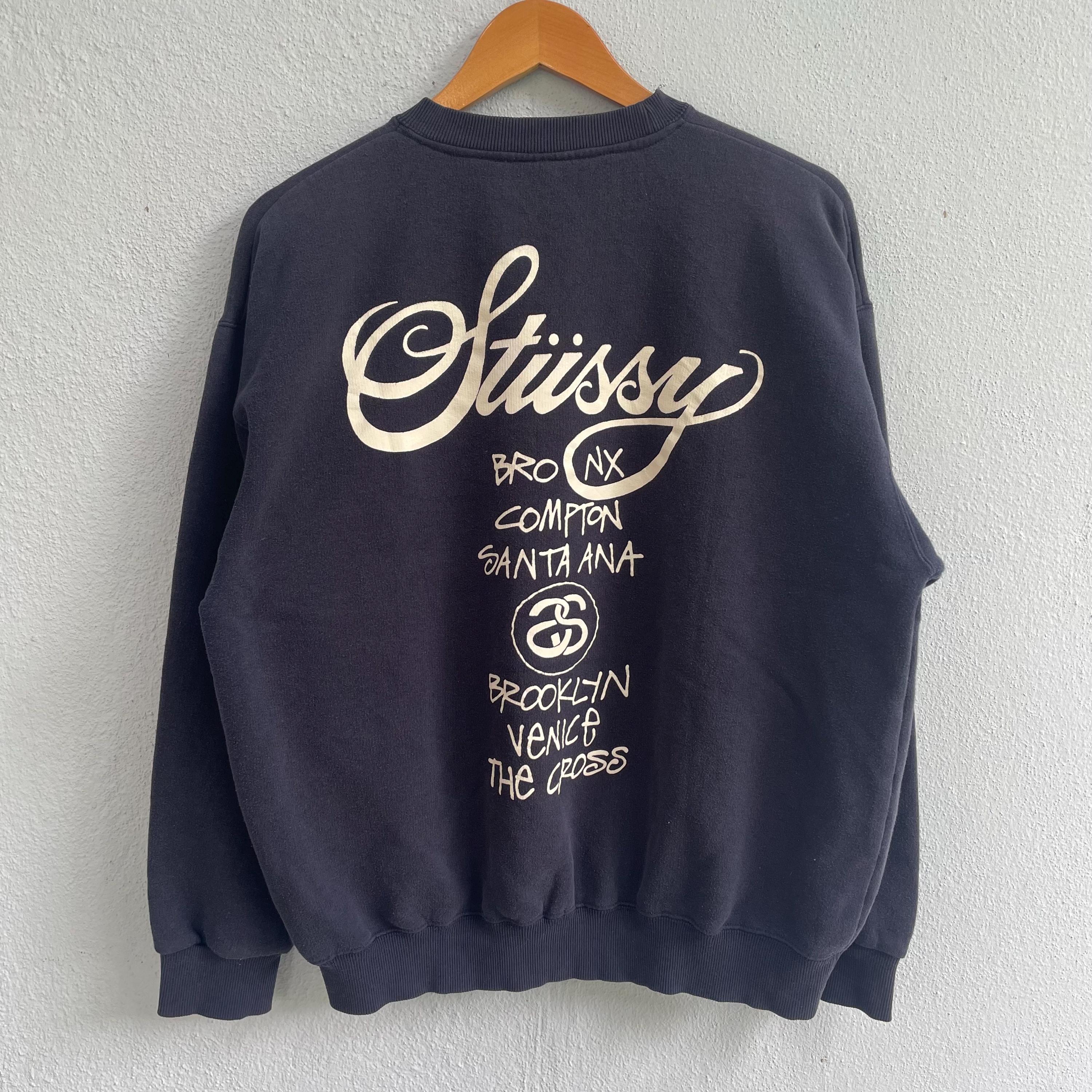 Vintage Stussy World Tour Crewneck Sweatshirt - Etsy