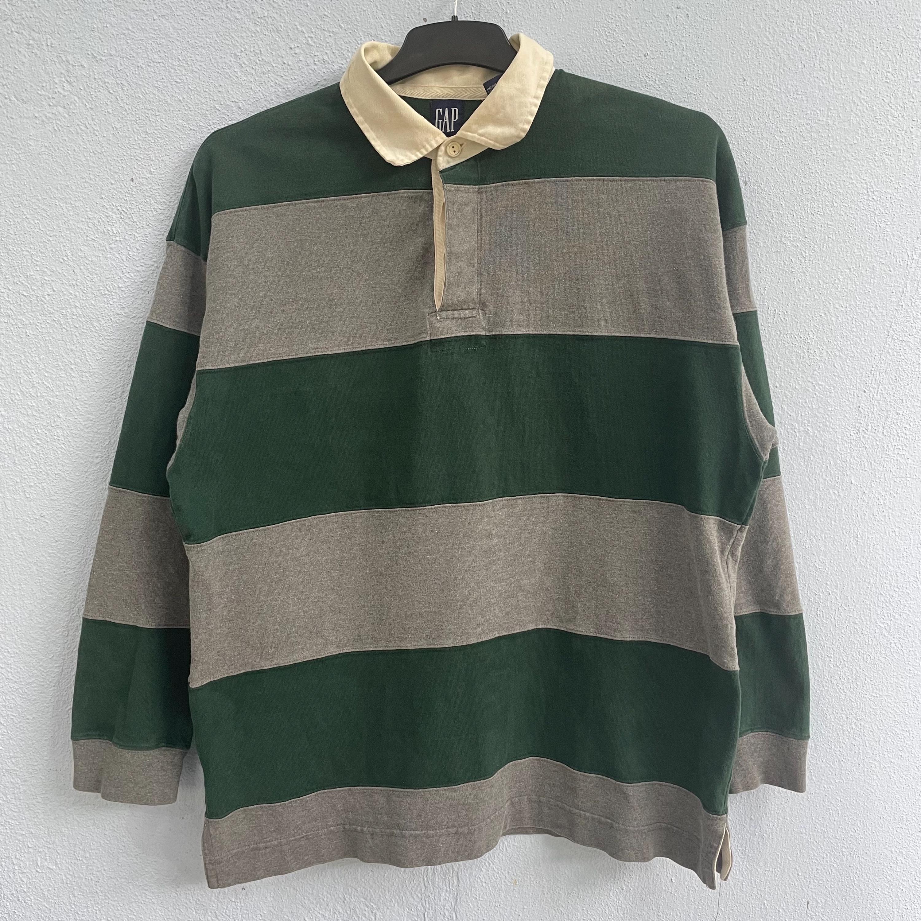Vintage GAP Collar Polo Rugby Striped Color Big Size - Etsy