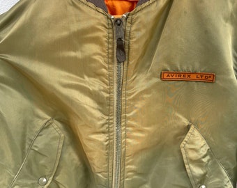 Vintage 90s Avirex USA Bomber Jacket - Etsy