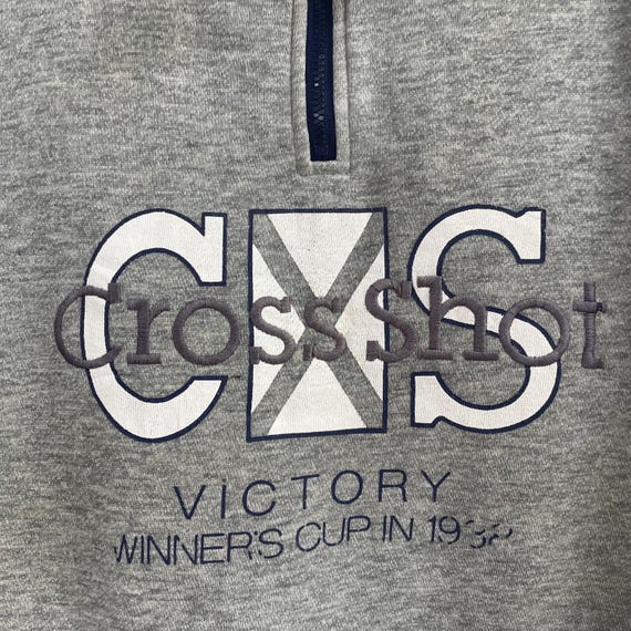 90s Los Angeles Sports Collection Sweatshirt - Cross Shot Quarter Zip - Color Block Pullover - Athletic Wear - Retro Sporty Streetwear View 2
