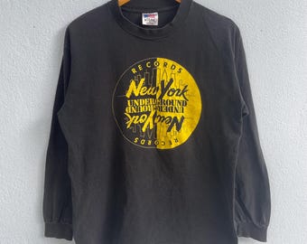 Vintage 90s New York Underground Records Shirt - Hip Hop House