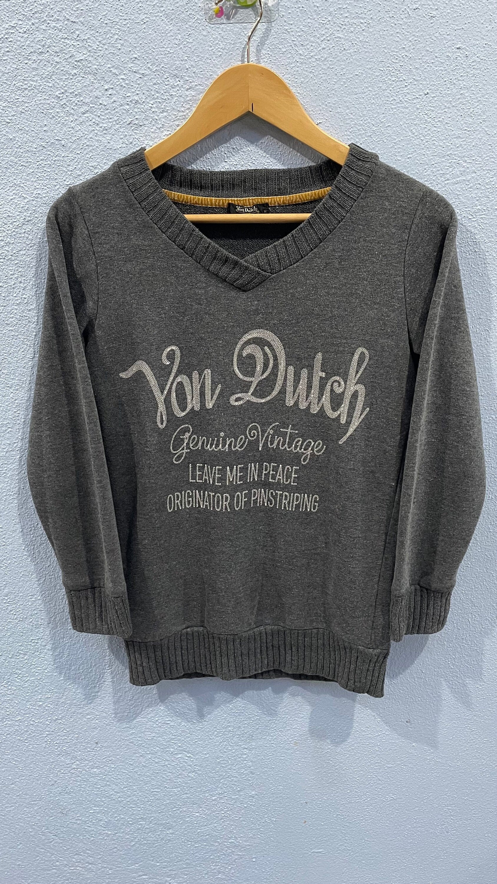 Vintage Von Dutch Vneck Sweater Knitwear - Etsy