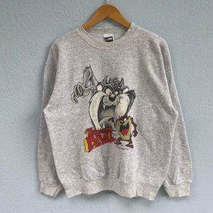 vintage 1993 taz tasmanian devil looney tune warner bros big print sweatshirt