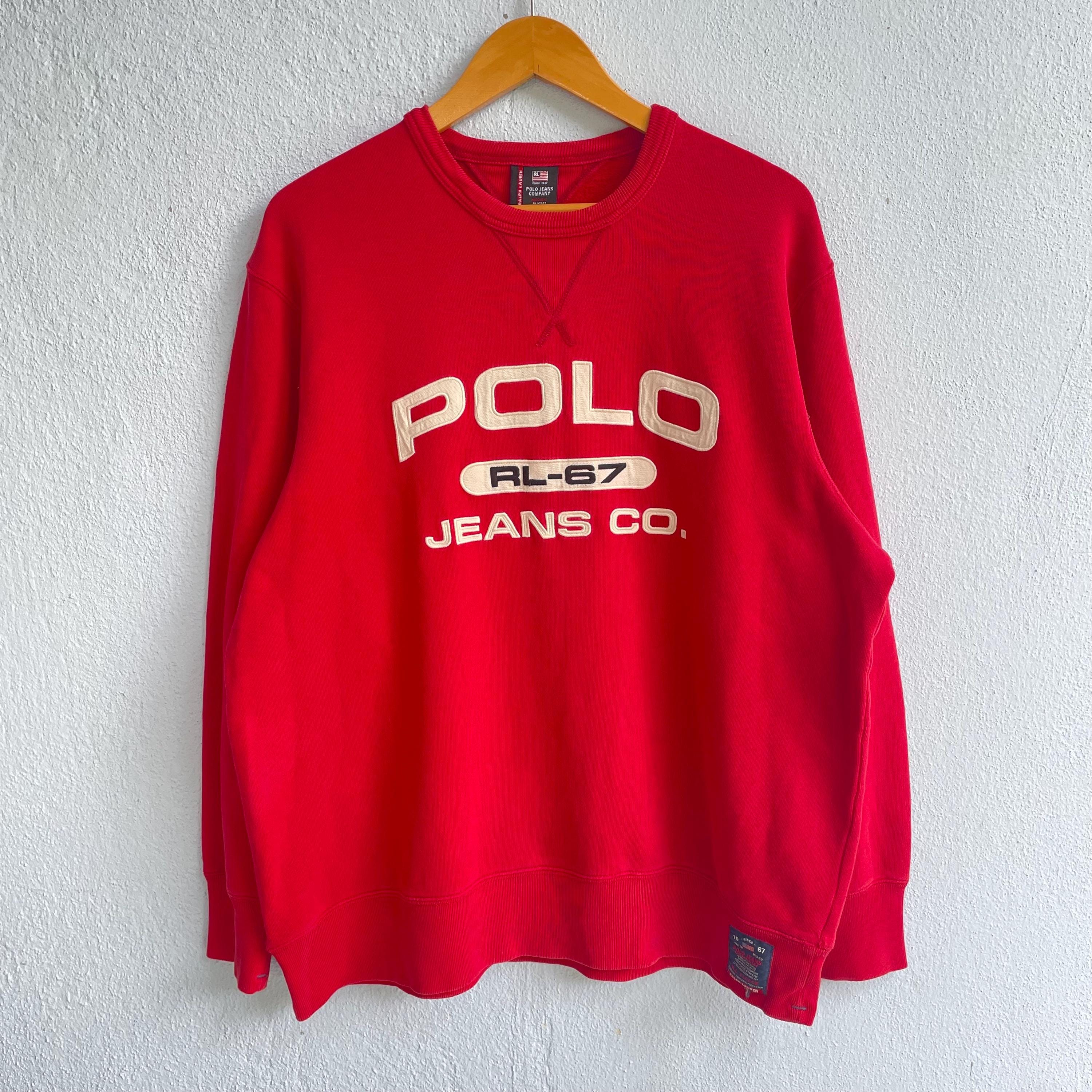 Vintage Polo Jeans Co RL67 Sweatshirt - Etsy