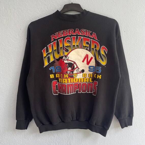 Vintage 1995 Nebraska Huskers Back 2 Back National Champion