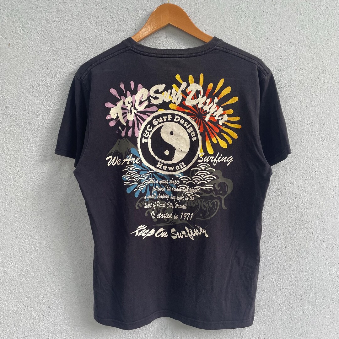 T&c Surf Hawaii Surfing Tshirt - Etsy