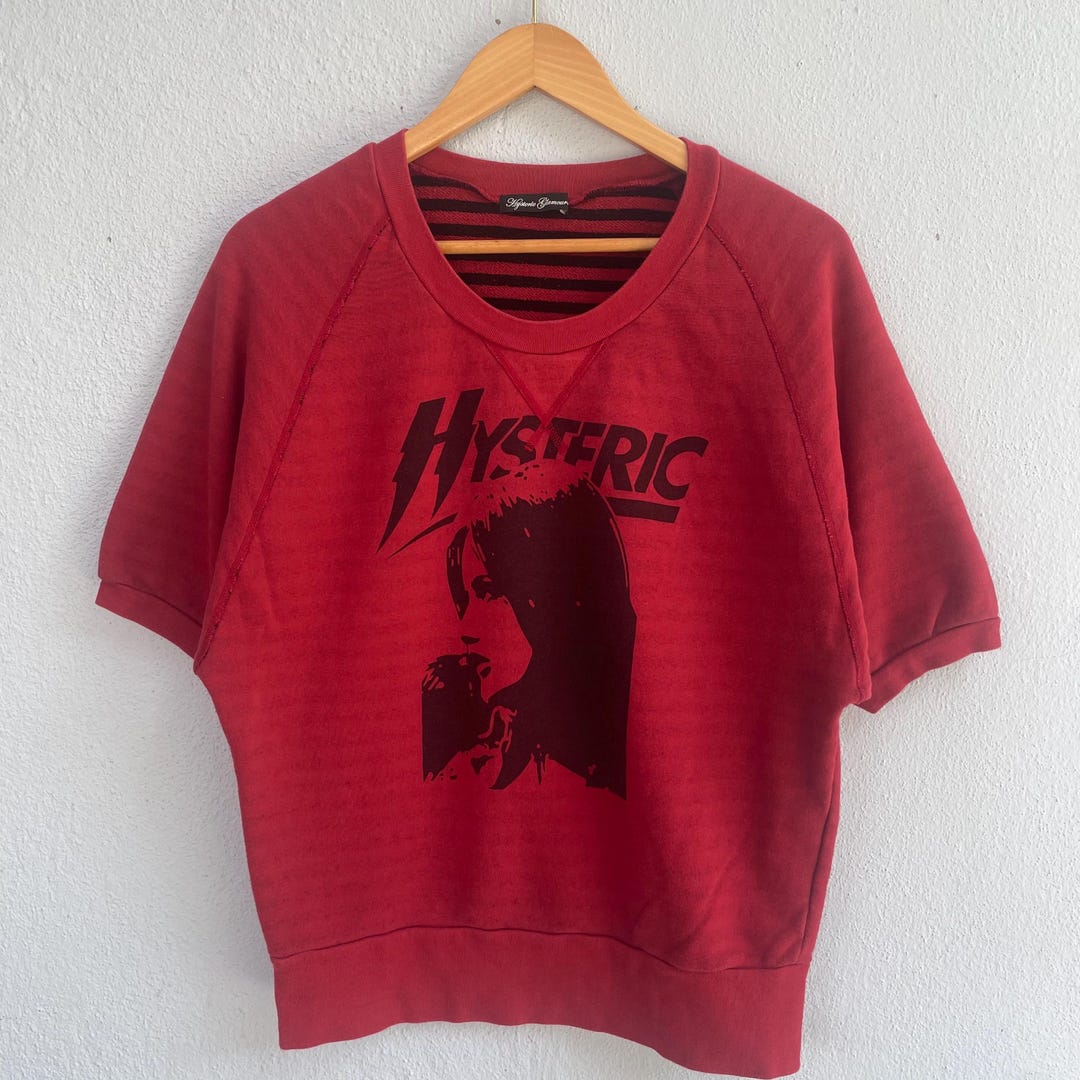 Hysteric Glamour Short Sleeve Sweatshirt - Etsy