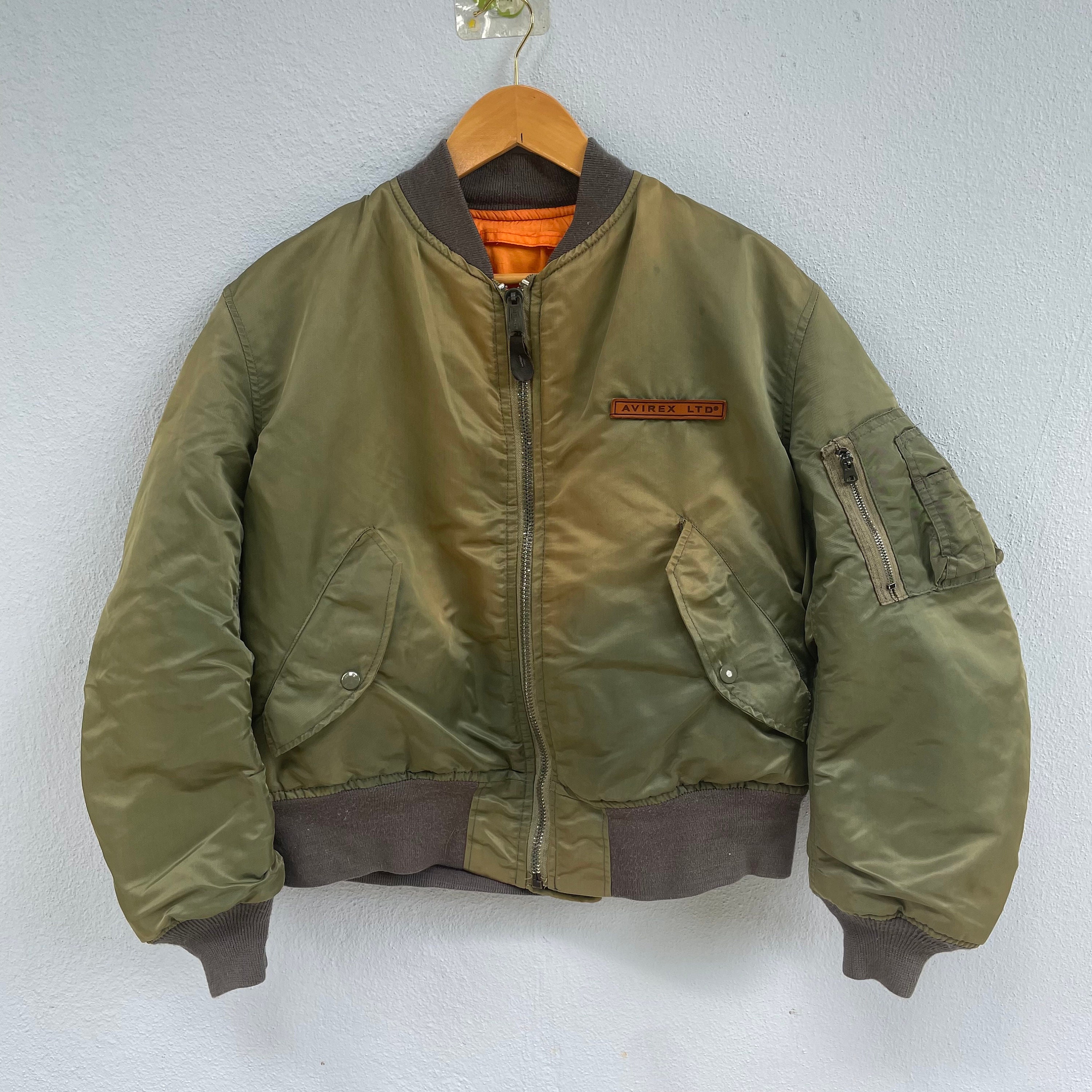 Vintage 90s Avirex USA Bomber Jacket - Etsy