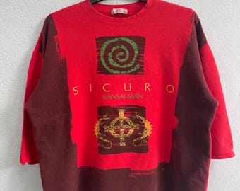 felpa vintage sicuro kansaiman anni '90
