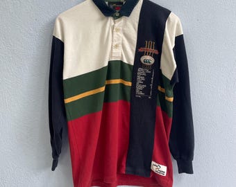 RARE! 90s Canterbury david campese 100 test limited edition polo rugby