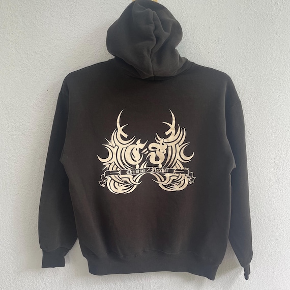 USA製/90's Christian Fletcher ビンテージパーカー Vintage Christian Fletcher Hoodie Large - 90s Jerzees Super Sweats