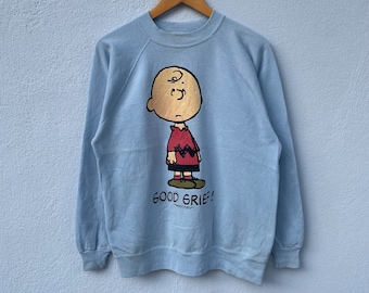 vintage 90s charlie brown snoopy sweatshirt pullover
