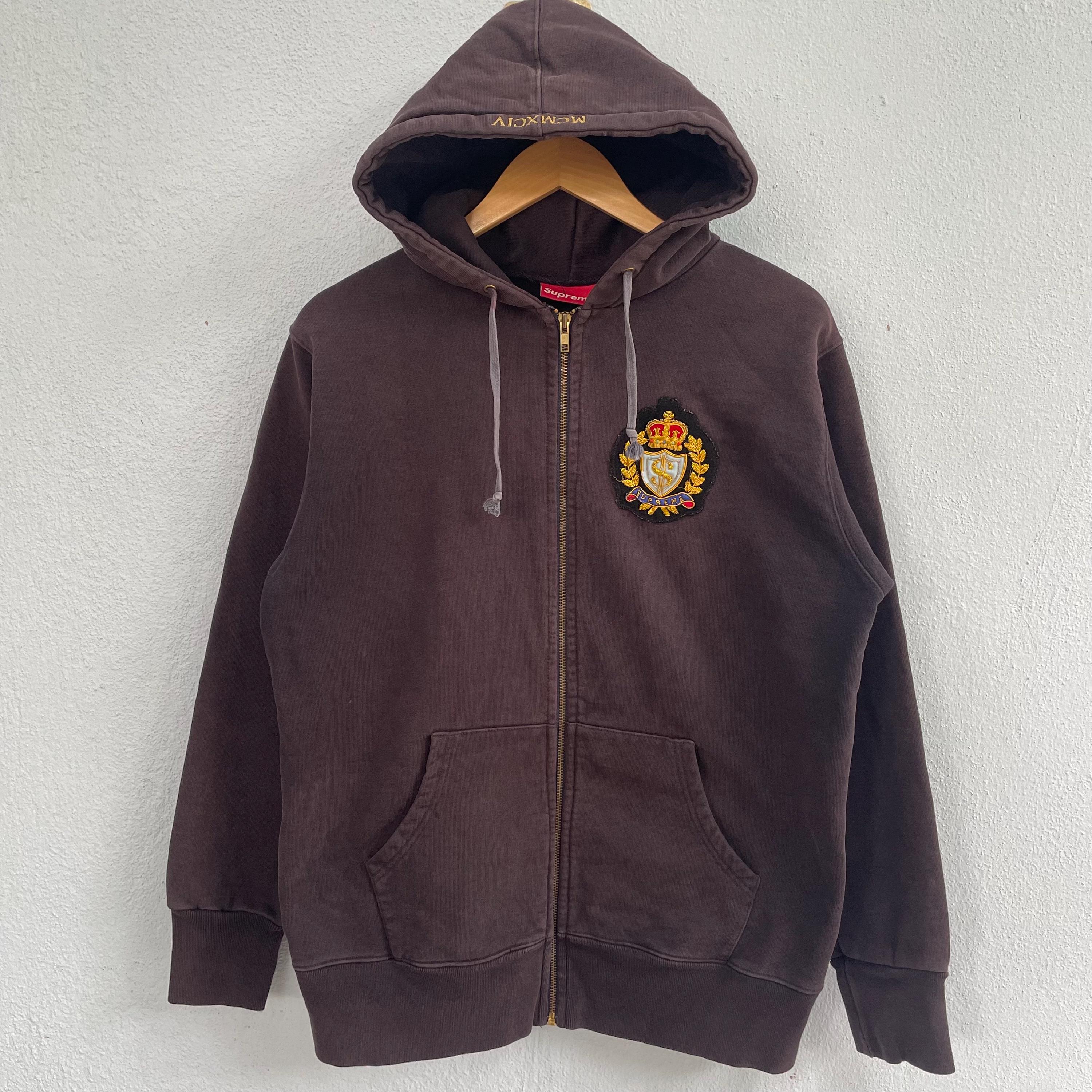希少！supreme！MCMXCIV Emblem Zip Sweatshirt Supreme MCMXCIV Emblem Zip up Hoodie - Etsy