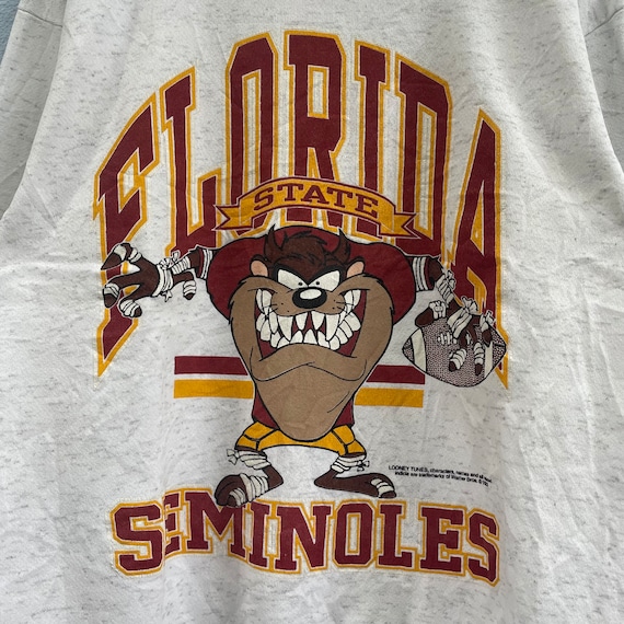Vintage 1993 Looney Tune Tasmanian Devil Florida State Seminoles Vintage 1993 Looney Tune Tasmanian Devil Florida State Seminoles