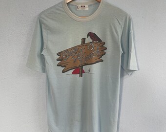 vintage 80s Van jacket crow graphic tshirt
