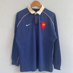Vintage Nike France Polo Rugby Longsleeve Shirt - Etsy