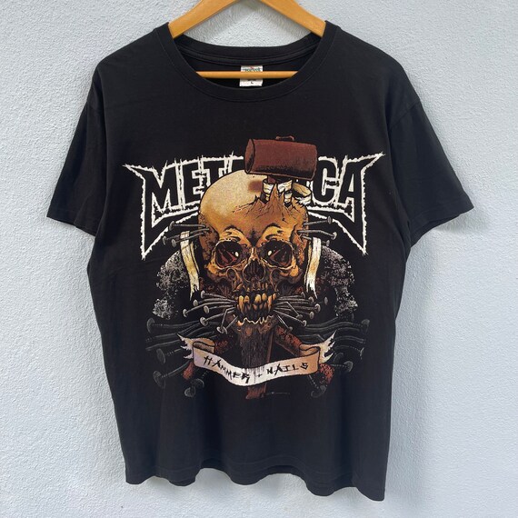 メタリカ プッシュヘッド ハンマーネイルズ バンド Tシャツ サイズ L