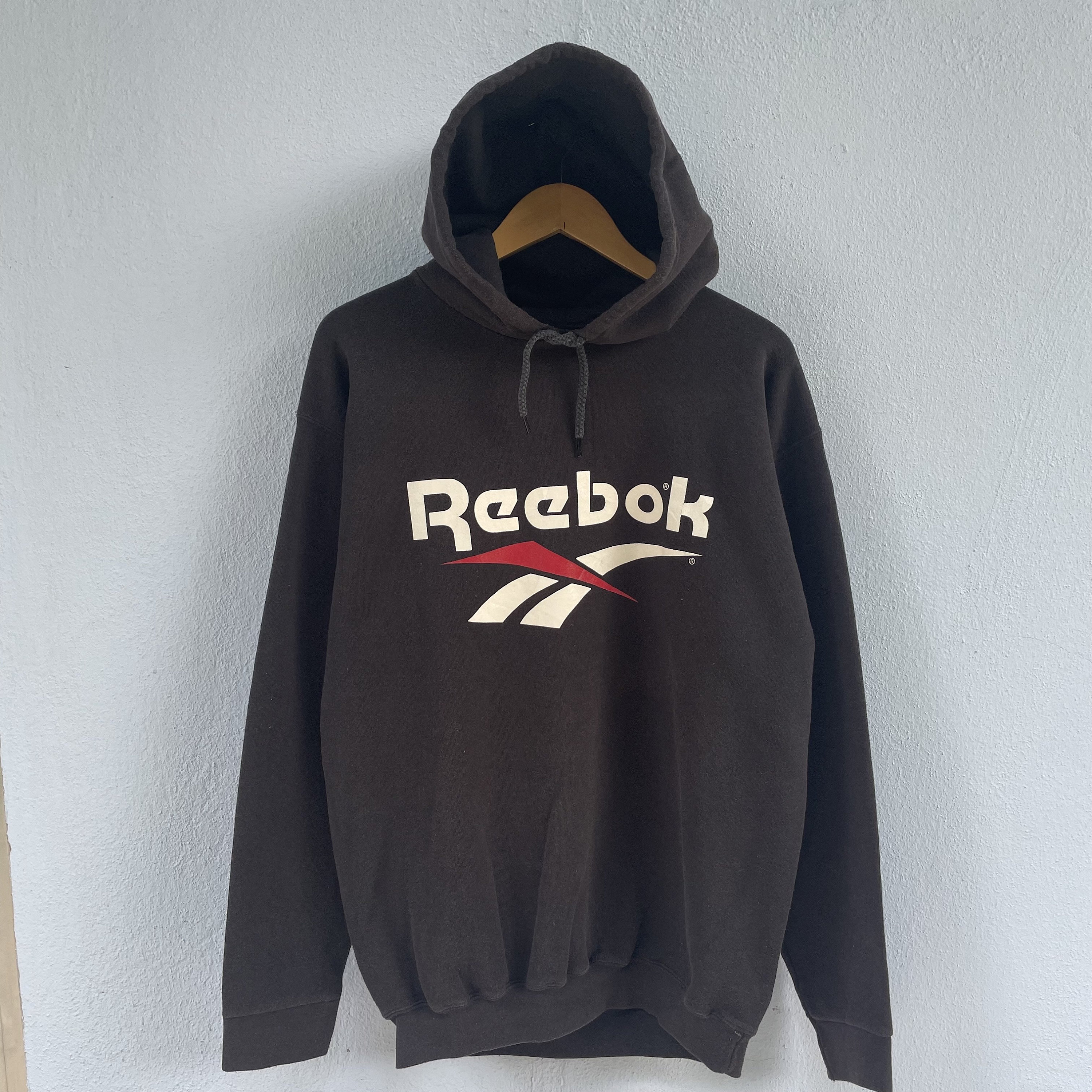 トップス 00s reebok logo sweat y2k 90s Vintage Reebok Sweatshirt White Sweatshirt Reebok Size
