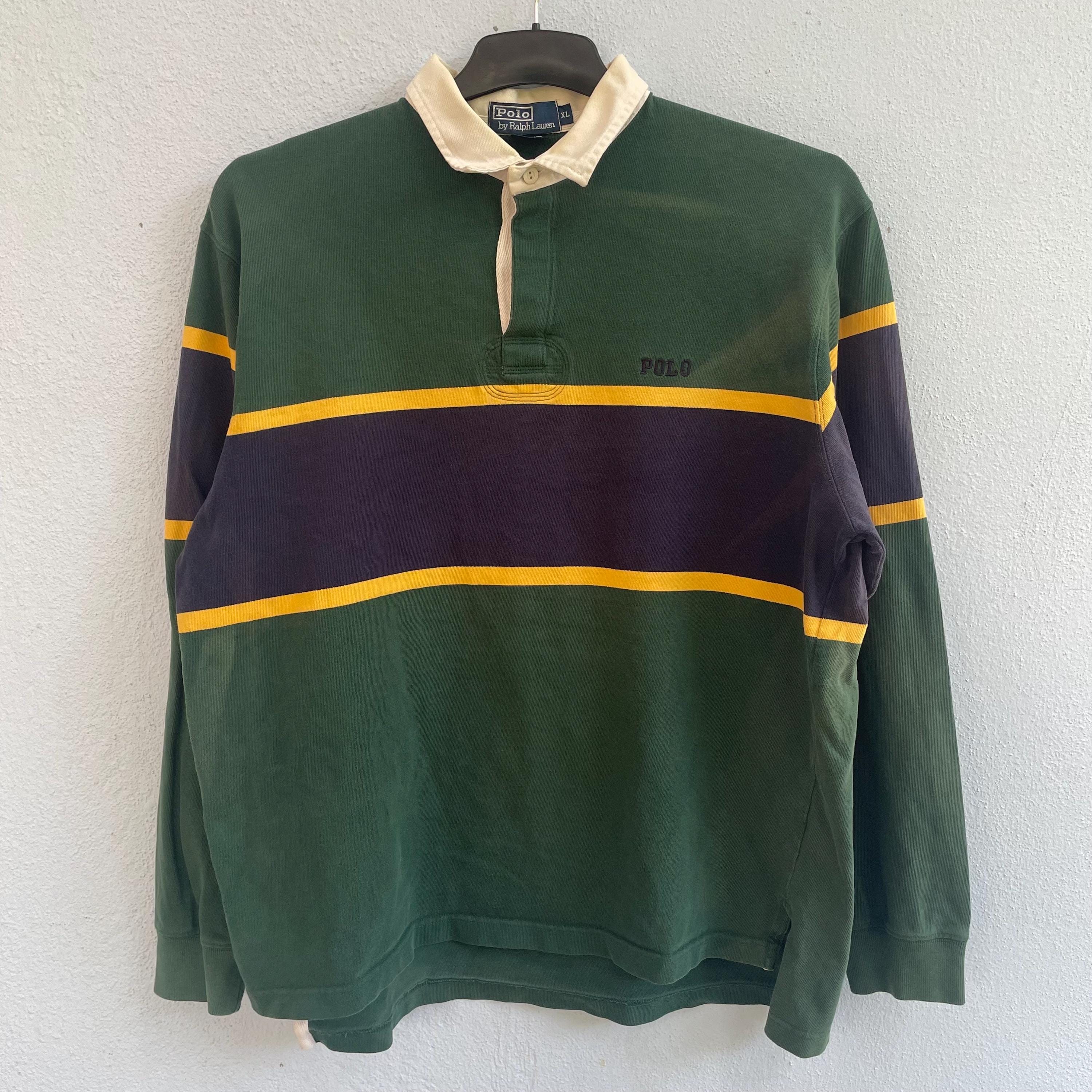 Vintage Polo Ralph Lauren POLO Embroided Polo Rugby Big Size - Etsy