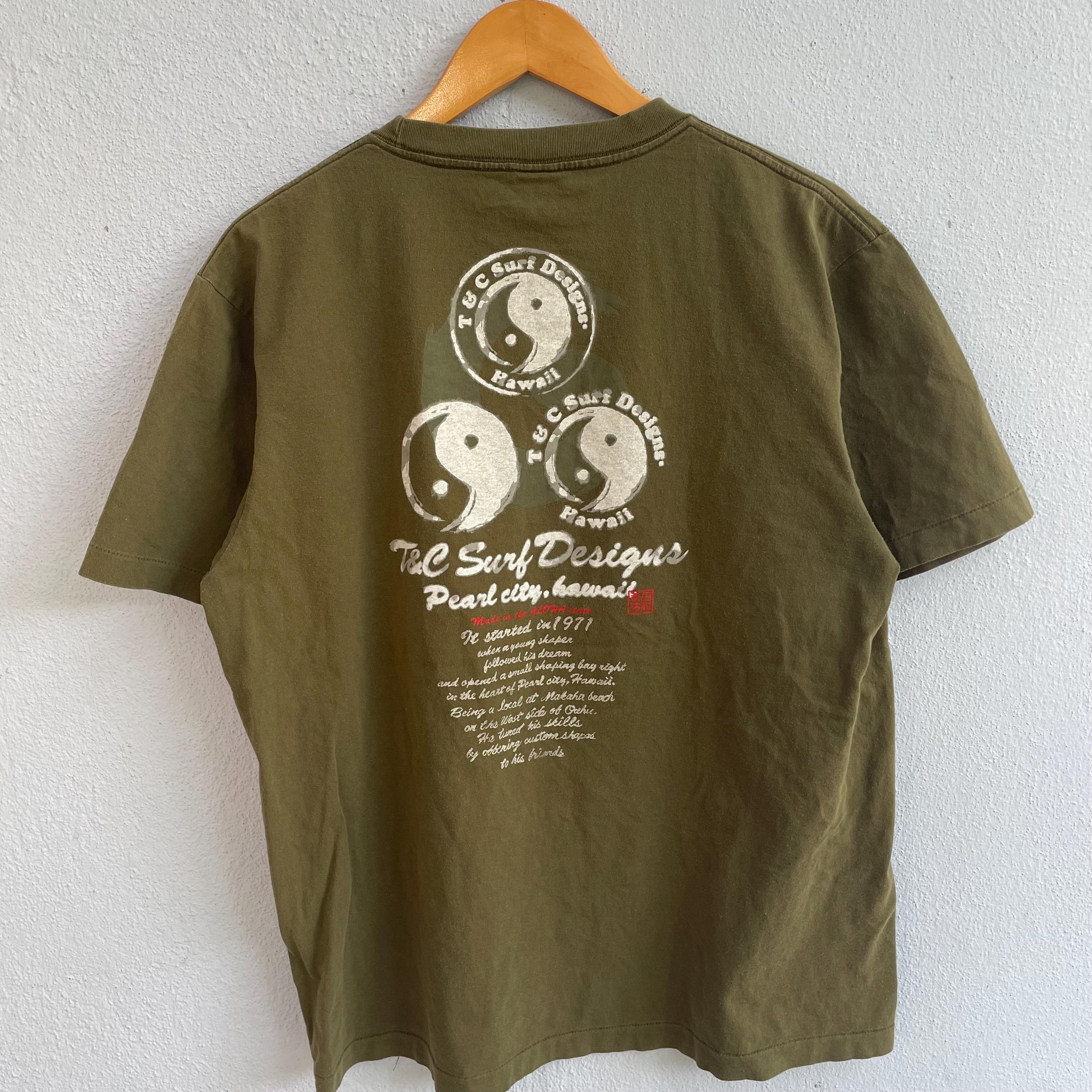 90年代ヴィンテージT&Cサーフ陰陽センターロゴTシャツ - Etsy 日本