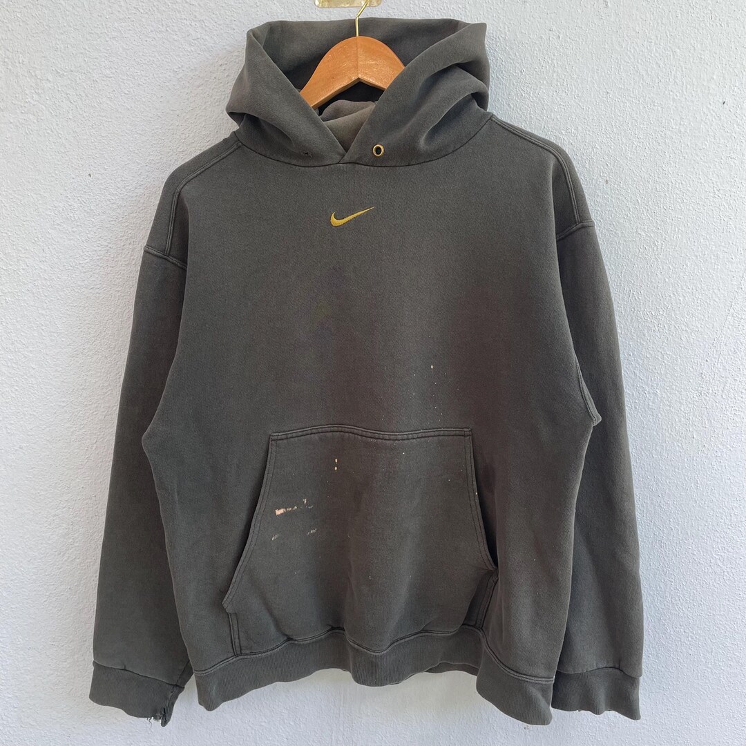 Vintage 90s Nike Centre Swoosh Hoodie Green Hunter - Etsy