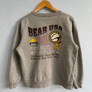 Y2K bear surfing hawaii sweatshirt