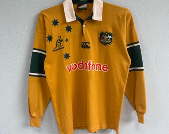 vintage 90s canterburry australia rugby wallabies polo rugby