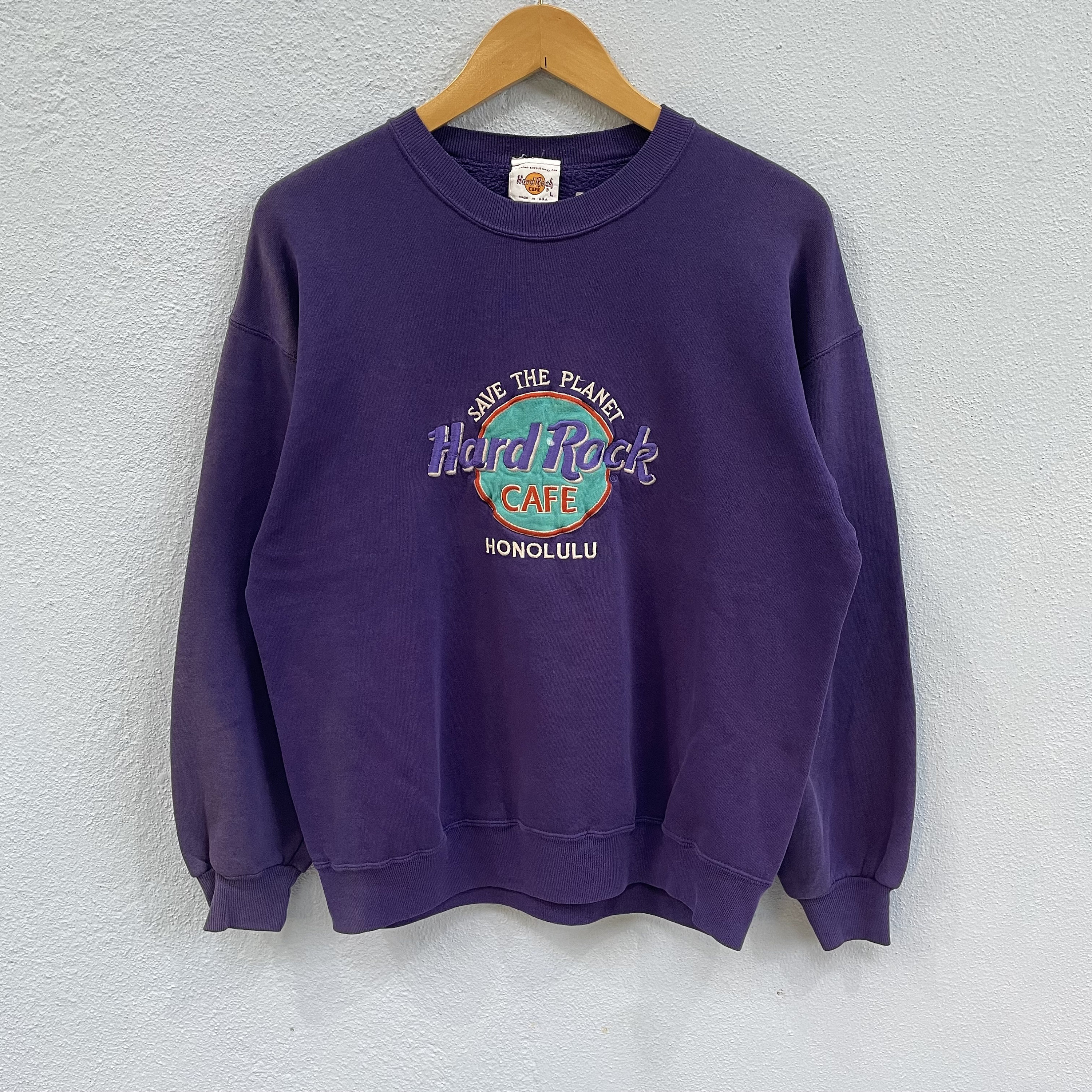 Vintage 90s Hard Rock Cafe Honulu Jerzees Super Sweatshirt Vintage 90s Hard Rock Cafe Honulu Jerzees Super Sweatshirt