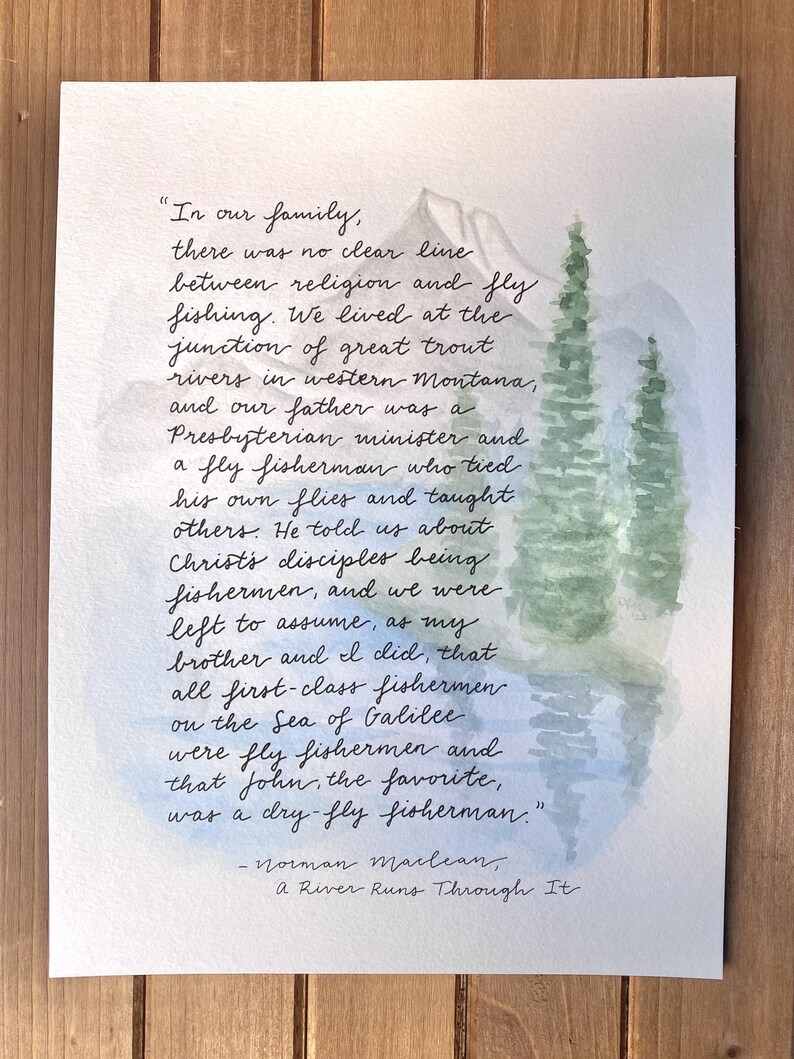 Scripture Watercolor Ice Custom Calligraphy Watercolor Scripture Art – Hand Painted Bible Verse ...