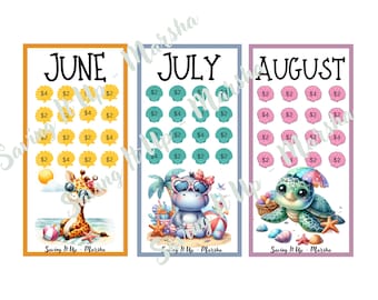 June, July and August Savings Challenge, Mini Monday Savings Challenge, Low Income Savings Challenge
