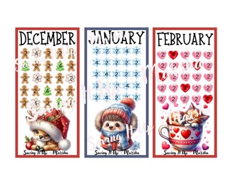 December, January, February Savings Challenge, Monthly Savings Challenge