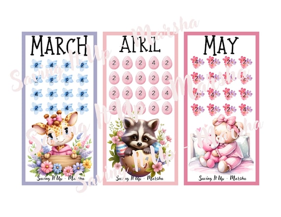 March, April, May Monthly Challenges, Low-income Challenges, Mini Monday Challenges
