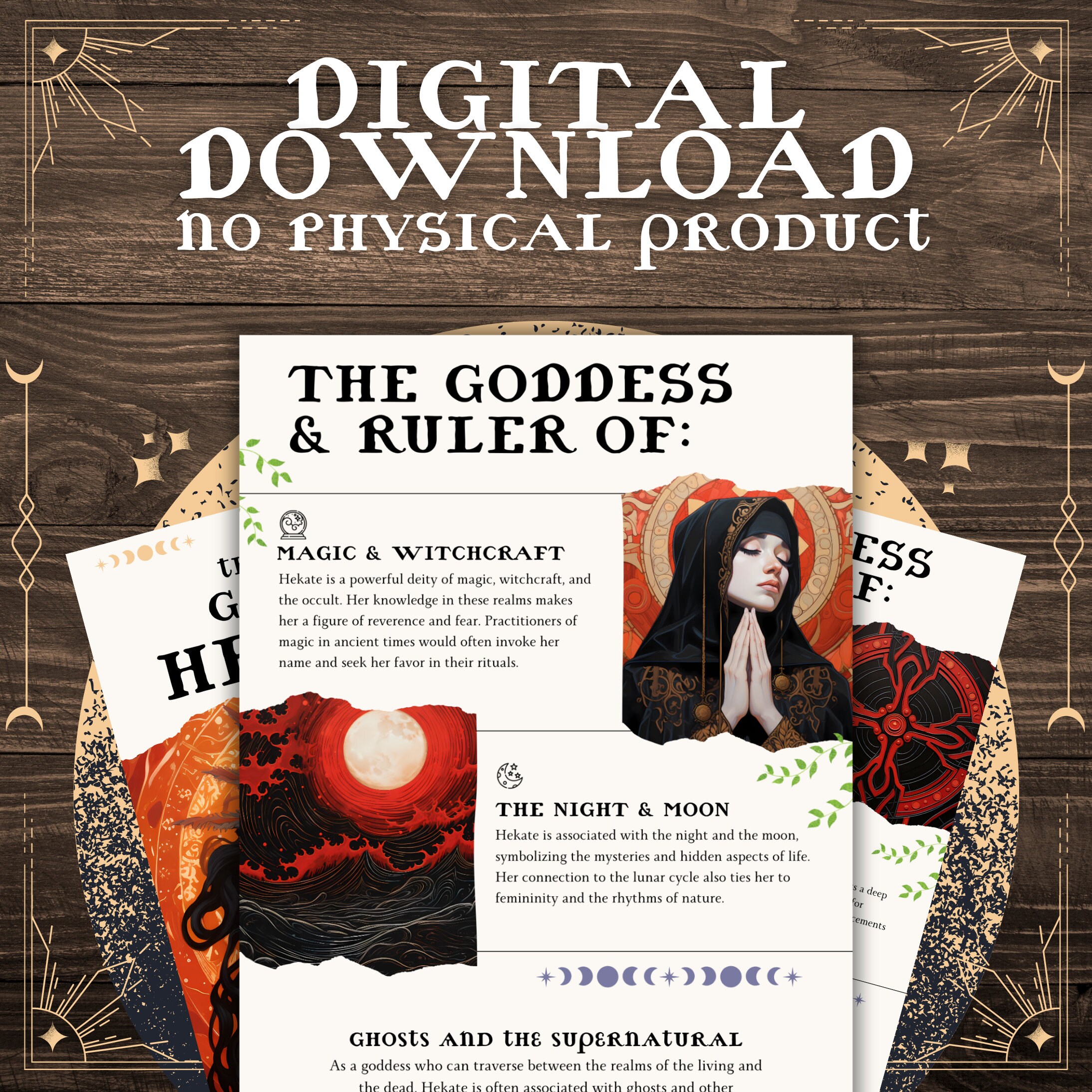 Hekate Guide for Witches Witchcraft Digital Grimoire Book of Shadows