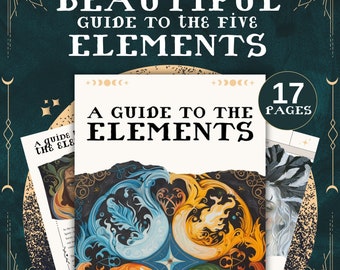 A Call To The Elements Guide & Spells, Digital Grimoire Book Of Shadows Printable Grimoire Pages Book of Shadow Pages Digital Grimoire Paper
