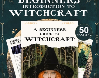 The Beginners Guide to Witchcraft Digital Grimoire Book Of Shadows Printable Grimoire Pages Book of Shadow Pages Digital Grimoire Paper