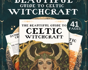 Celtic Witchcraft Guide, Celtic Digital Grimoire Book Of Shadows Printable Grimoire Pages Book of Shadow Pages Digital Grimoire Paper