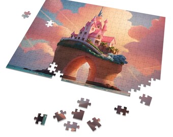 Captivating Jigsaw Puzzle.  Colorful and enchanting castle. For teens and adults. Recreational Puzzle.