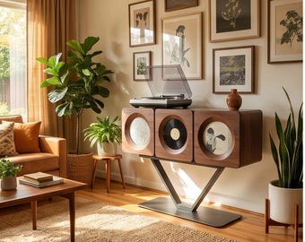 Juego de 3 armarios para guardar discos de vinilo, organizador de discos LP, estante para discos de vinilo, estante de exhibición de discos para amantes de la música, disco para el hogar