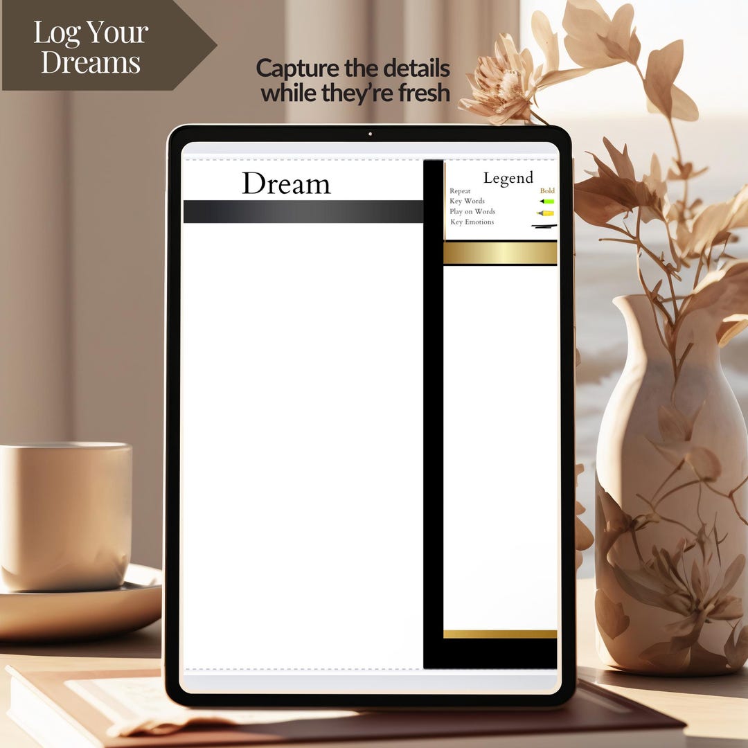 Digital Dream Journal for Men | Christian Dream Interpretation Journal - Etsy
