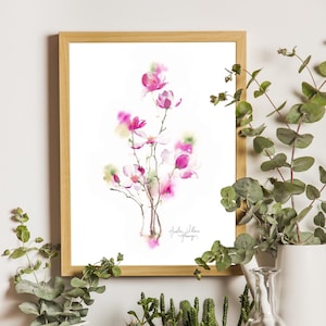 Watercolor illustration "Hello Spring" - Limited series art print