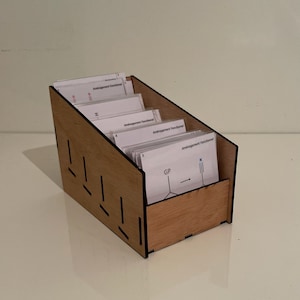 Scatola per fogli di revisione personalizzabili (scatola Leitner)