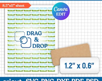 Name Labels Template, School Supply Labels Svg, School Label Template, Back to School Label Template, Printable Name Tag, Canva Editable