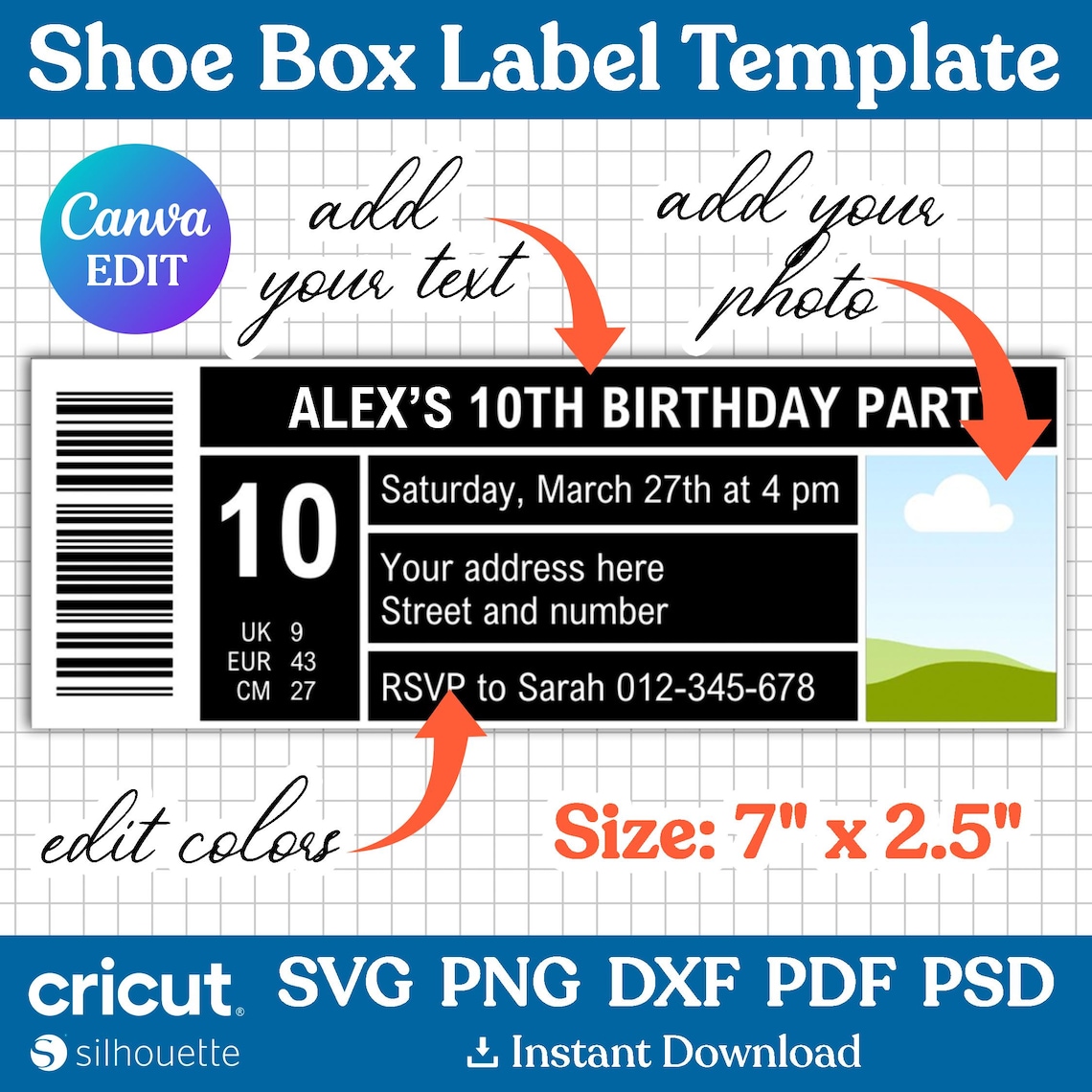 Shoe Box Template BUNDLE, Shoe Box Svg, Shoe Box Party Favor, Shoe Box ...