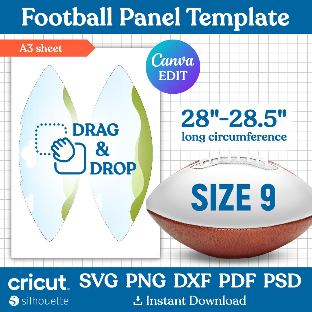 Football Panel Template, DIY Custom Photo Ball Wrap, Football Ball Football Panel Template, DIY Custom Photo Ball Wrap, Football Ball
