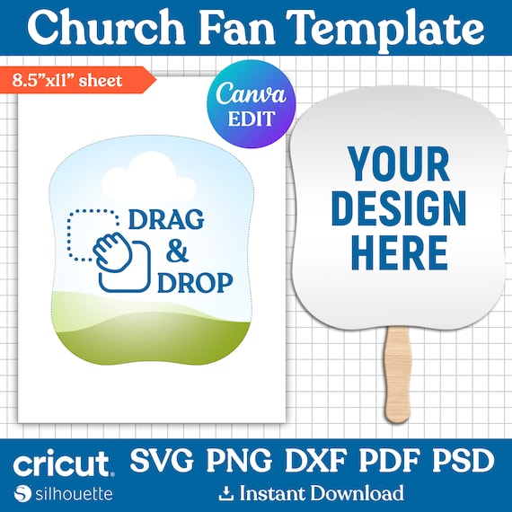 Church Fan Template, Paddle Fan Template, Custom Paddle Fan, Church Fan Svg, Blank Fan Template, Wedding Paddle Fan, png, Canva Editadle